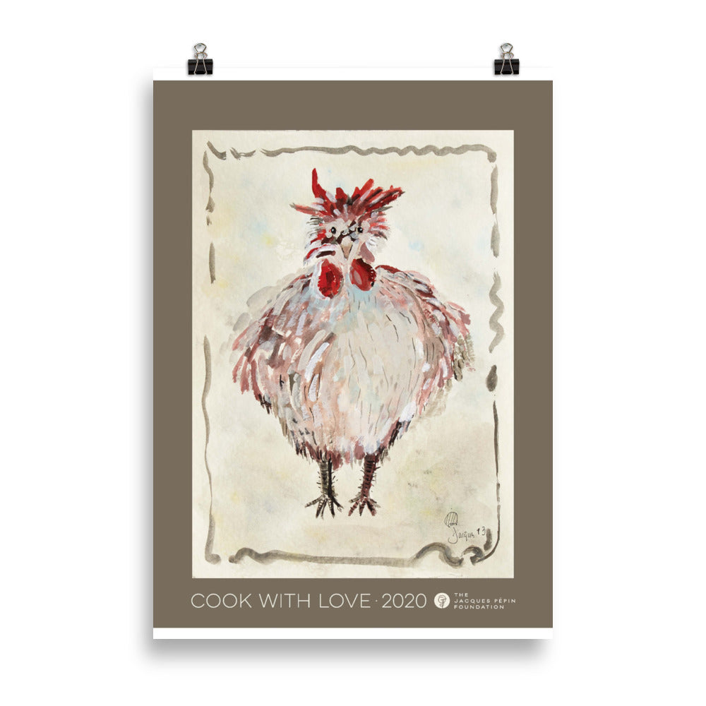 Jacques Pépin, Art Print (20cm x 30cm) -- 